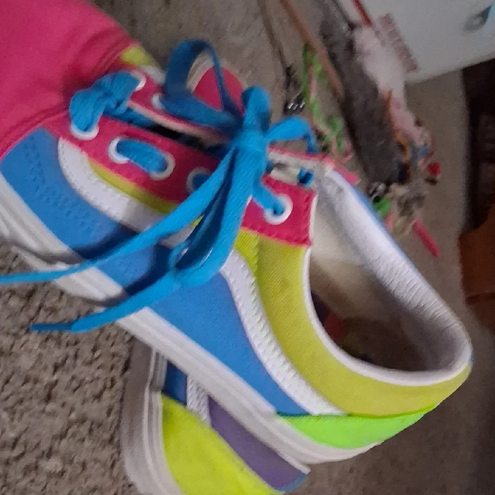 Vans Colorblock Sneakers Womens Size 7 - Picture 9 of 9